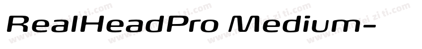 RealHeadPro Medium字体转换